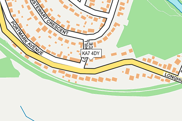 KA7 4DY map - OS OpenMap – Local (Ordnance Survey)