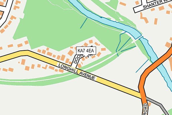 KA7 4EA map - OS OpenMap – Local (Ordnance Survey)