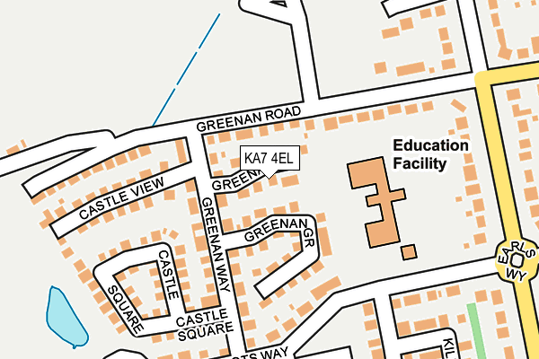 KA7 4EL map - OS OpenMap – Local (Ordnance Survey)