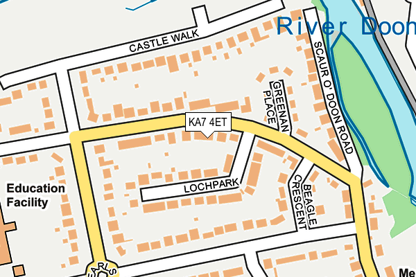KA7 4ET map - OS OpenMap – Local (Ordnance Survey)