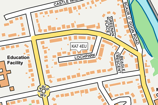 KA7 4EU map - OS OpenMap – Local (Ordnance Survey)