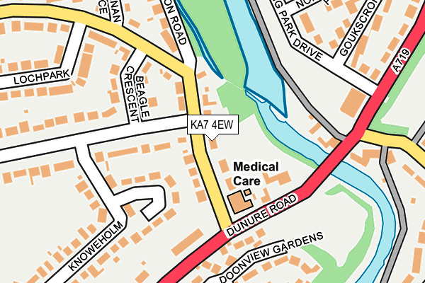 KA7 4EW map - OS OpenMap – Local (Ordnance Survey)