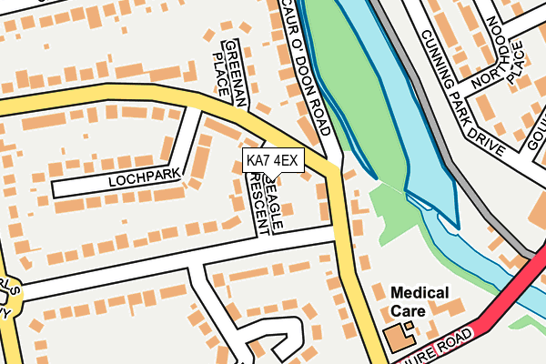 KA7 4EX map - OS OpenMap – Local (Ordnance Survey)