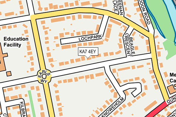 KA7 4EY map - OS OpenMap – Local (Ordnance Survey)