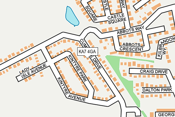 KA7 4GA map - OS OpenMap – Local (Ordnance Survey)