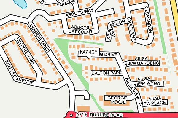 KA7 4GY map - OS OpenMap – Local (Ordnance Survey)