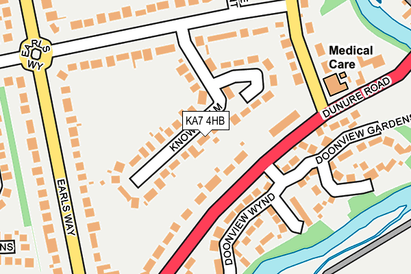 KA7 4HB map - OS OpenMap – Local (Ordnance Survey)