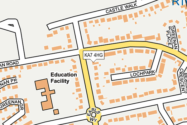 KA7 4HG map - OS OpenMap – Local (Ordnance Survey)