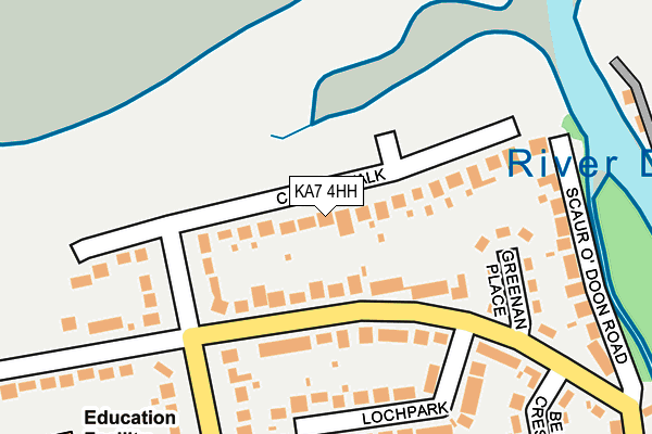 KA7 4HH map - OS OpenMap – Local (Ordnance Survey)
