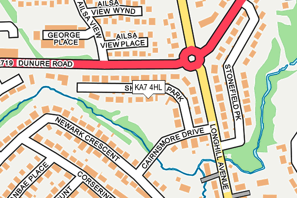 KA7 4HL map - OS OpenMap – Local (Ordnance Survey)