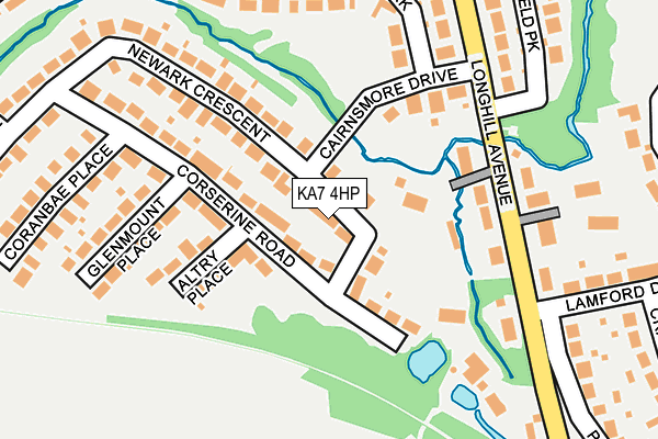 KA7 4HP map - OS OpenMap – Local (Ordnance Survey)