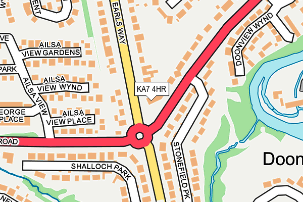 KA7 4HR map - OS OpenMap – Local (Ordnance Survey)