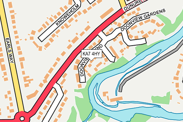 KA7 4HY map - OS OpenMap – Local (Ordnance Survey)