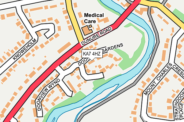 KA7 4HZ map - OS OpenMap – Local (Ordnance Survey)