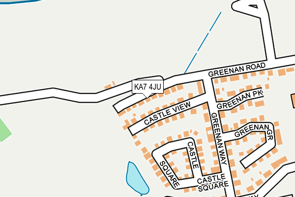 KA7 4JU map - OS OpenMap – Local (Ordnance Survey)