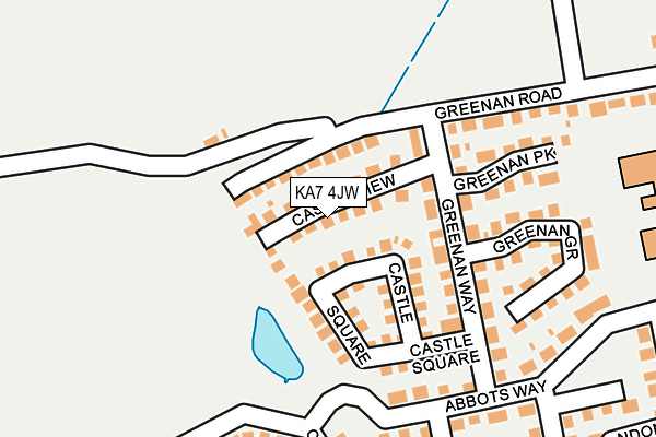 KA7 4JW map - OS OpenMap – Local (Ordnance Survey)