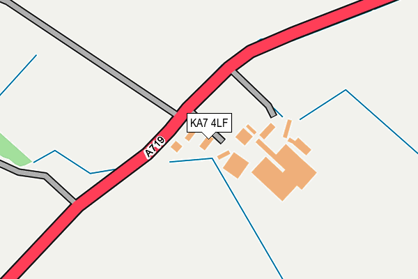 KA7 4LF map - OS OpenMap – Local (Ordnance Survey)