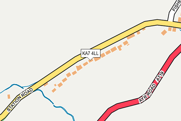KA7 4LL map - OS OpenMap – Local (Ordnance Survey)