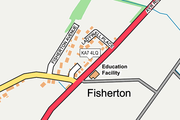 KA7 4LQ map - OS OpenMap – Local (Ordnance Survey)