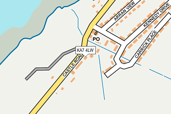 KA7 4LW map - OS OpenMap – Local (Ordnance Survey)