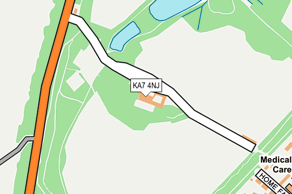 KA7 4NJ map - OS OpenMap – Local (Ordnance Survey)