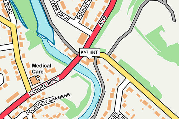 KA7 4NT map - OS OpenMap – Local (Ordnance Survey)