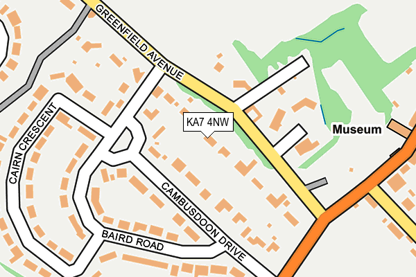KA7 4NW map - OS OpenMap – Local (Ordnance Survey)