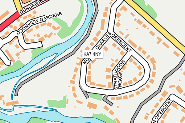 KA7 4NY map - OS OpenMap – Local (Ordnance Survey)