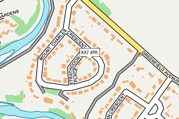 KA7 4PA map - OS OpenMap – Local (Ordnance Survey)