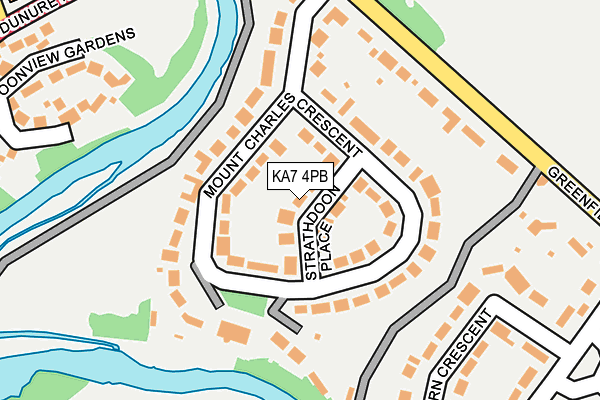 KA7 4PB map - OS OpenMap – Local (Ordnance Survey)