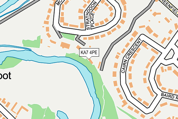 KA7 4PE map - OS OpenMap – Local (Ordnance Survey)