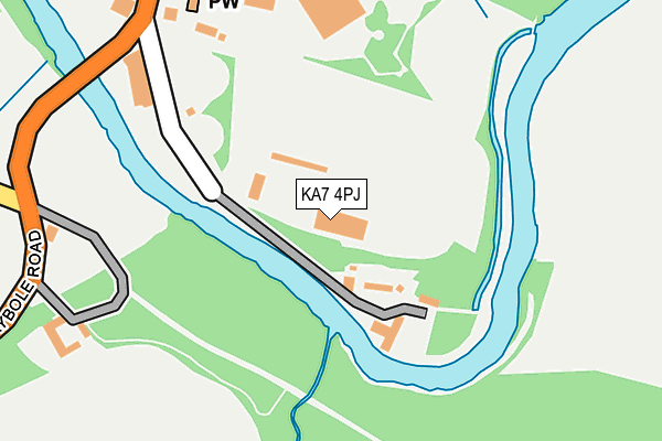 KA7 4PJ map - OS OpenMap – Local (Ordnance Survey)