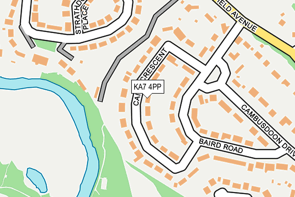 KA7 4PP map - OS OpenMap – Local (Ordnance Survey)
