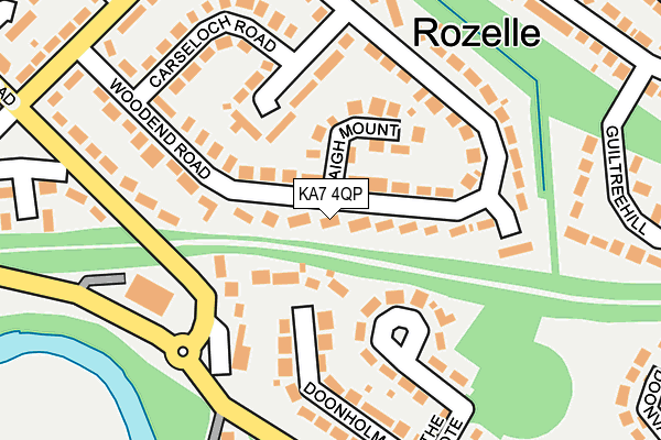 KA7 4QP map - OS OpenMap – Local (Ordnance Survey)