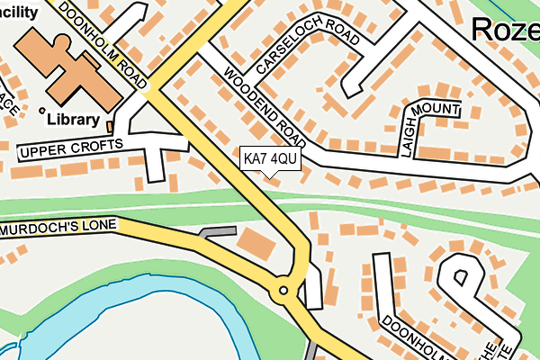 KA7 4QU map - OS OpenMap – Local (Ordnance Survey)