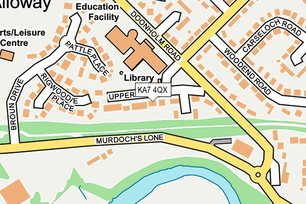 KA7 4QX map - OS OpenMap – Local (Ordnance Survey)