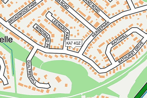 KA7 4QZ map - OS OpenMap – Local (Ordnance Survey)