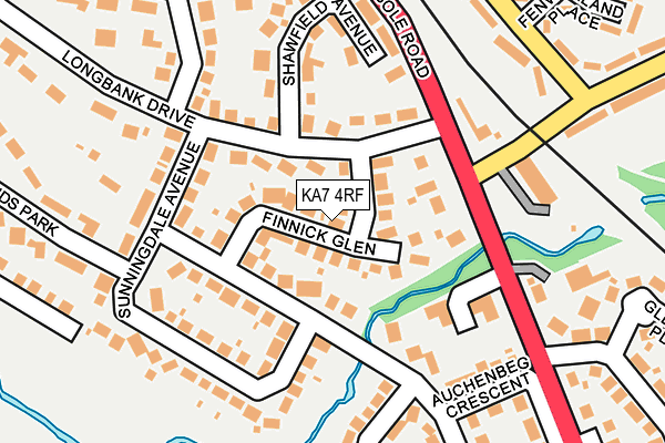 KA7 4RF map - OS OpenMap – Local (Ordnance Survey)