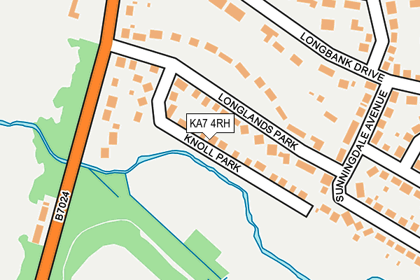 KA7 4RH map - OS OpenMap – Local (Ordnance Survey)