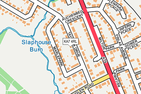 KA7 4RL map - OS OpenMap – Local (Ordnance Survey)