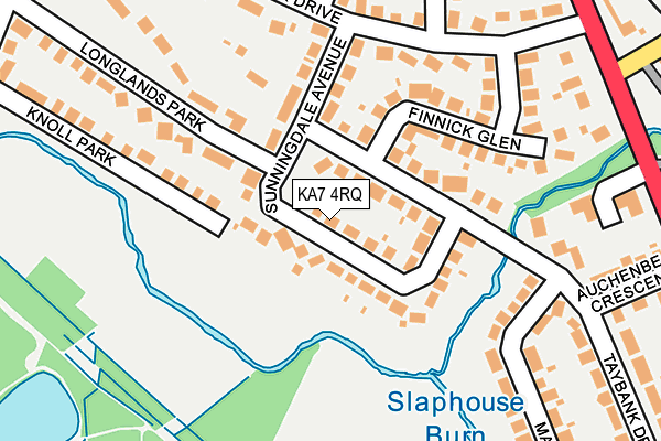 KA7 4RQ map - OS OpenMap – Local (Ordnance Survey)