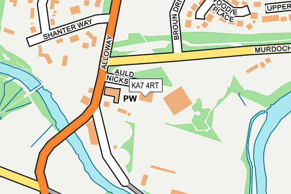 KA7 4RT map - OS OpenMap – Local (Ordnance Survey)