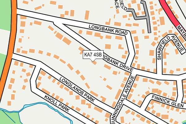 KA7 4SB map - OS OpenMap – Local (Ordnance Survey)