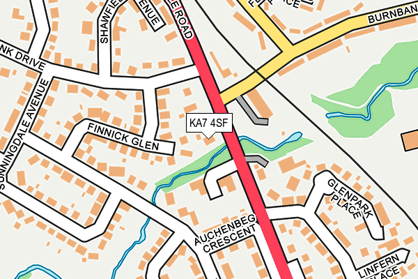 KA7 4SF map - OS OpenMap – Local (Ordnance Survey)