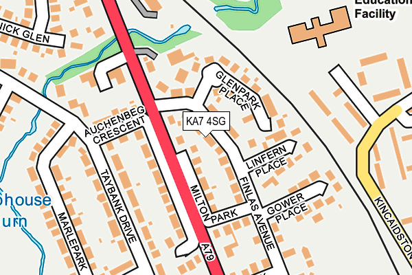 KA7 4SG map - OS OpenMap – Local (Ordnance Survey)