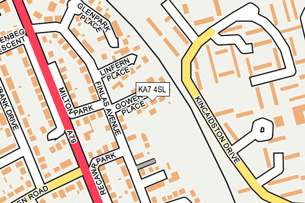 KA7 4SL map - OS OpenMap – Local (Ordnance Survey)