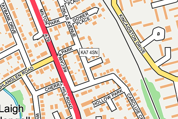 KA7 4SN map - OS OpenMap – Local (Ordnance Survey)