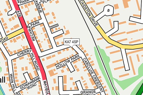 KA7 4SP map - OS OpenMap – Local (Ordnance Survey)