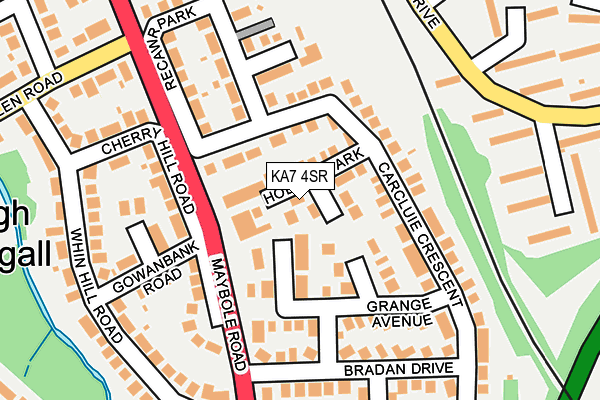 KA7 4SR map - OS OpenMap – Local (Ordnance Survey)