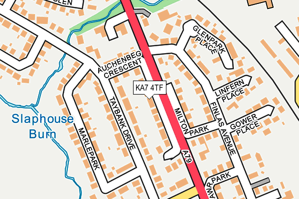 KA7 4TF map - OS OpenMap – Local (Ordnance Survey)